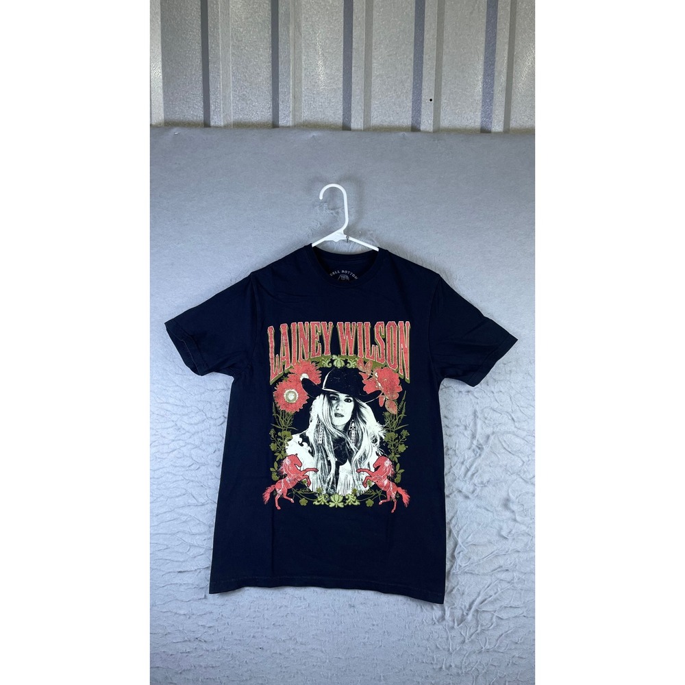 Bell Bottom Country T-Shirt Mens Small Black Excellent Lainey Wilson Graphic Tee